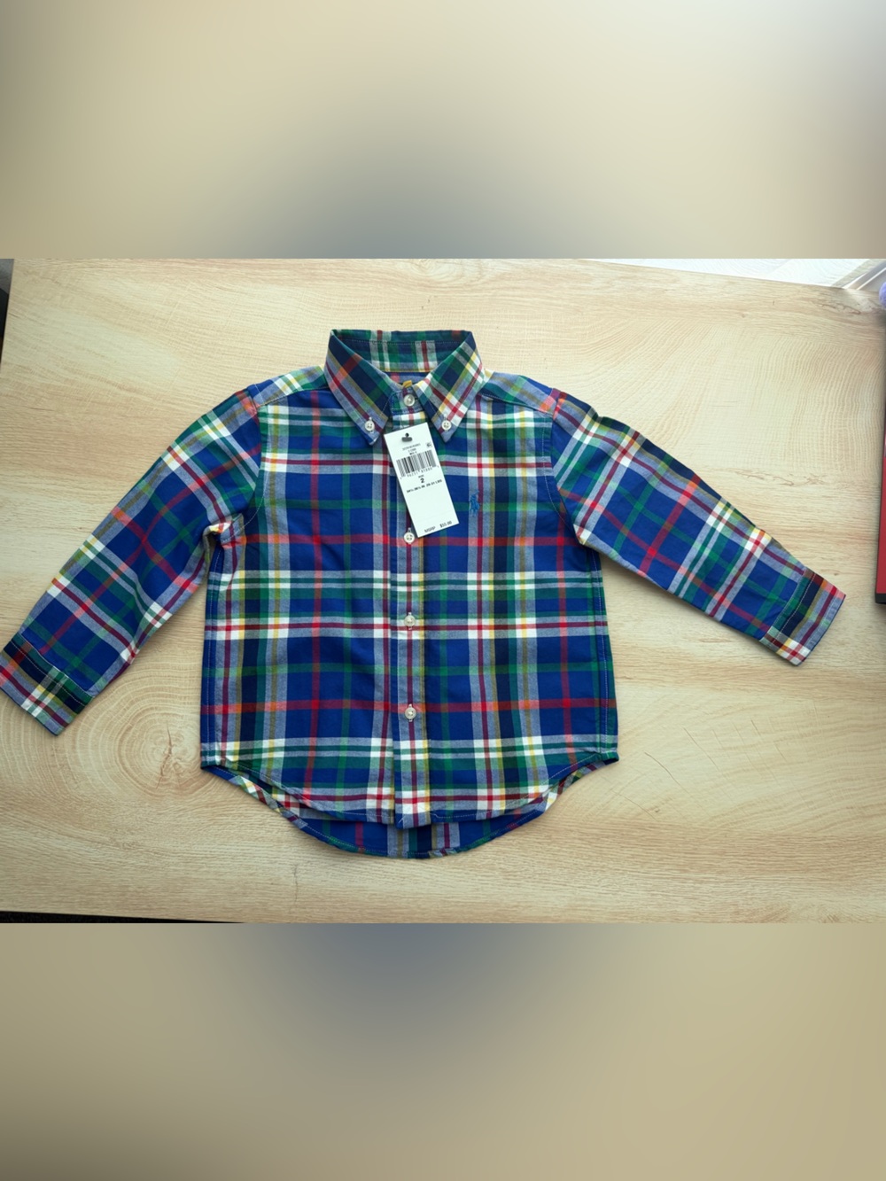 Polo by Ralph Lauren Boys Plaid Button-Down Shirt - Blue, Green, Red